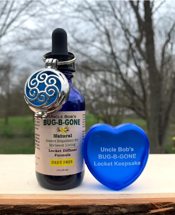 Uncle Bob's BUG-B-GONE locket kit with diffuser necklace, 2 fl oz